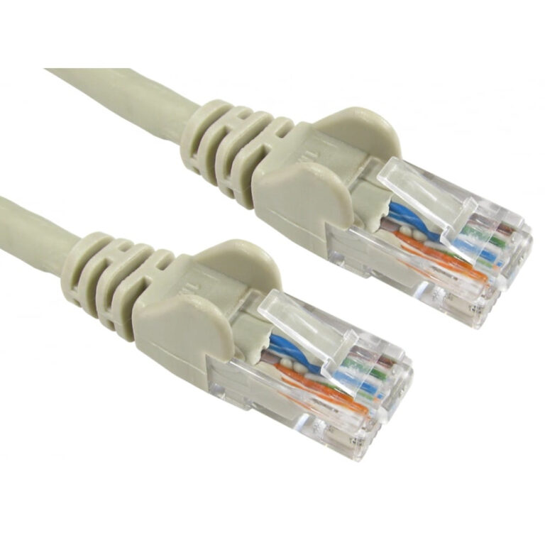 Cables Direct 1m Economy Gigabit Ethernet Cable RJ-45 to RJ-45, Grey, LSZH CCA Cat6
