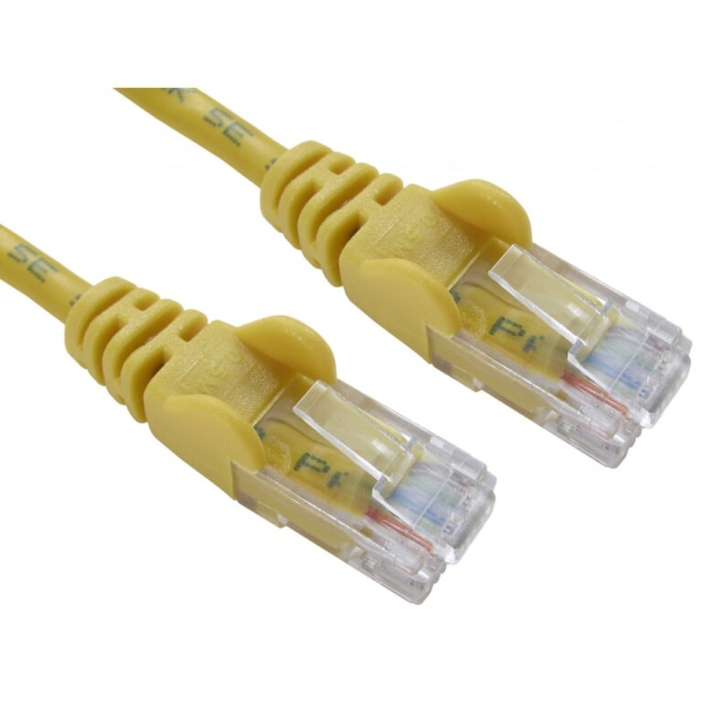 Cables Direct 1m RJ-45 to RJ-45 Economy 10/100/1000Base-T(X) Network Cable Yellow