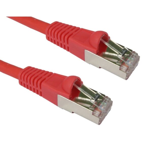 Cables Direct 2m Cat6a S/FTP LSZH Snagless Networking Cable Red