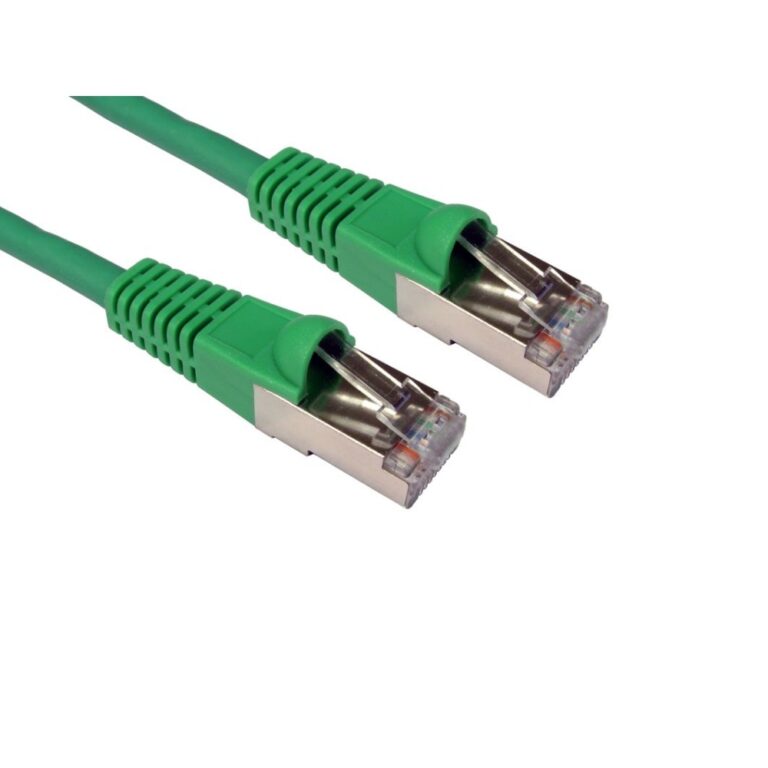 Cables Direct 3m CAT6a S/FTP LSZH RJ45 Male to Male Networking Cable Green