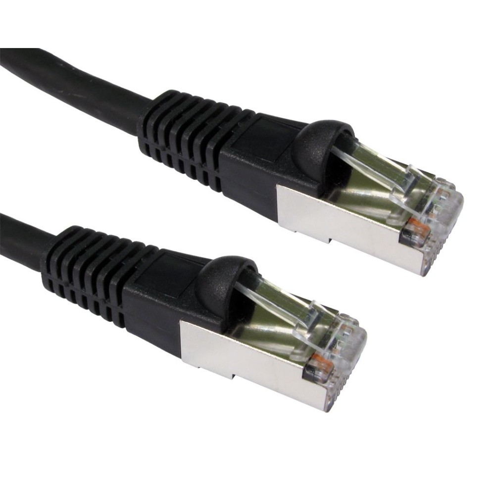 Cables Direct 3m Cat6a S/FTP (S-STP) RJ45 Male to Male Ethernet Cable Black Cables Direct 3m Cat6a S/FTP (S-STP) RJ45 Male to Male Ethernet Cable Black