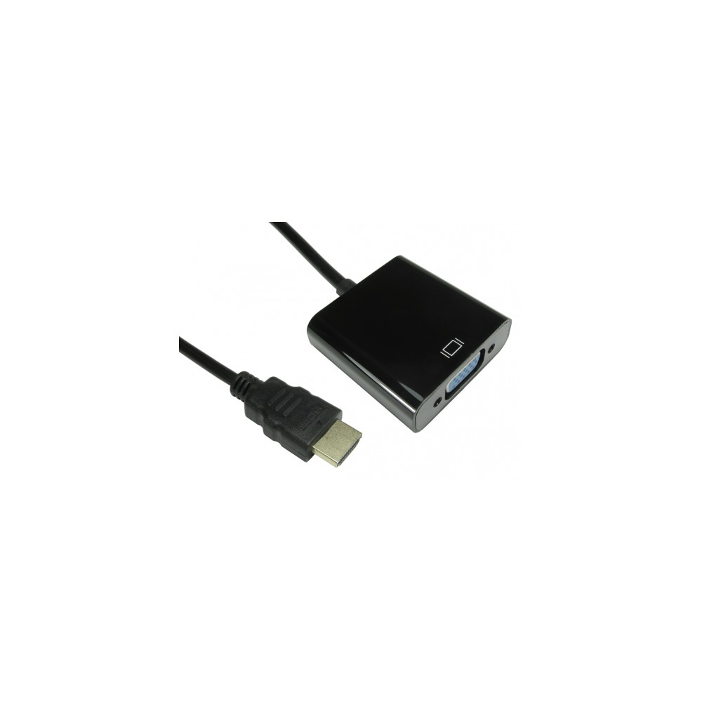 Cables Direct 77HDMI-VGA01 HDMI to VGA Passive Video Converter Adapter Cables Direct 77HDMI-VGA01 HDMI to VGA Passive Video Converter Adapter