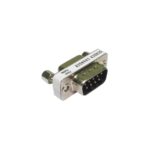 Cables Direct AD-555 D9 Male to D9 Female Port Saver Adapter Stainless Steel