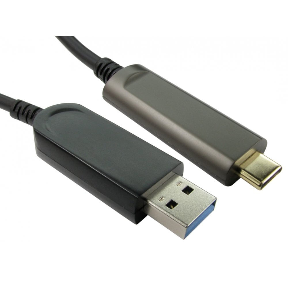 Cables Direct AOC USB 3.2 Gen 1 USB-A to USB-C Active Optical Cable 5m Black Cables Direct AOC USB 3.2 Gen 1 USB-A to USB-C Active Optical Cable 5m Black