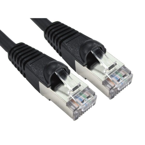 Cables Direct Cat6a Networking Cable 0.25 m RJ-45 to RJ-45 Black