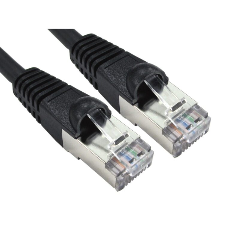 Cables Direct Cat6a Networking Cable 0.25 m RJ-45 to RJ-45 Black