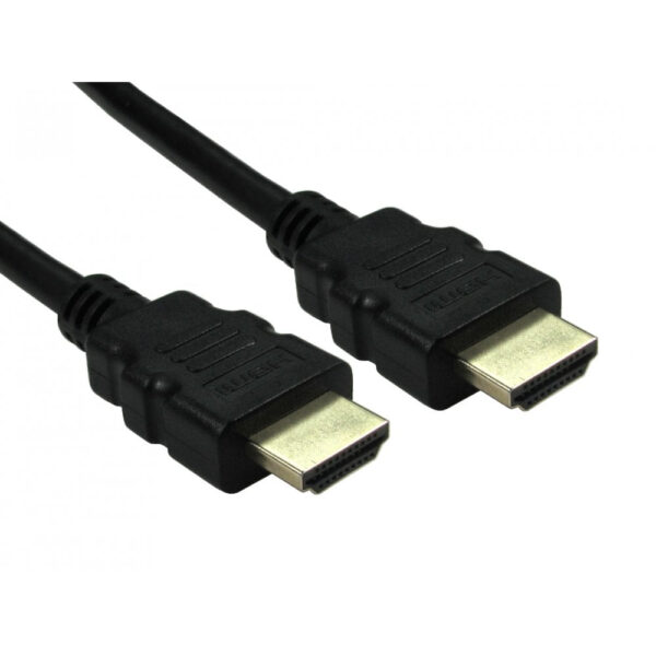 Cables Direct CDLHDUT8K-02 HDMI 2.1 Cable 2m Male to Male 48Gbps 8K 120Hz HDR Gold Black