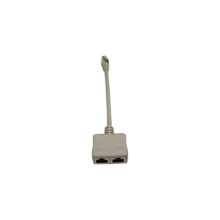 Cables Direct RJ-45 Cable Combiner 210mm Grey Cable Adaptor Splitter Economiser