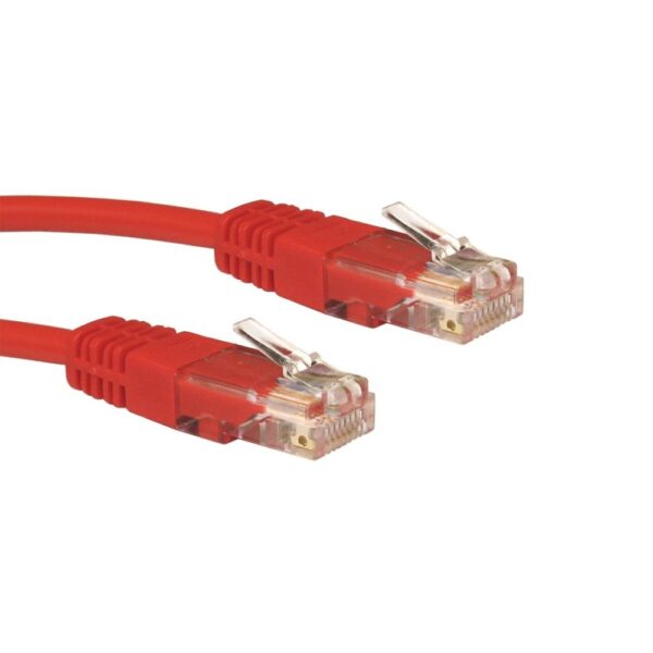 Cables Direct URT-600R Cat5e U/UTP RJ-45 Male to RJ-45 Male Networking Cable 0.5m Red