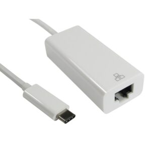 Cables Direct USB3C-ETHGIG USB 3.2 Gen 2 Type-C to Gigabit Ethernet Network Adapter White