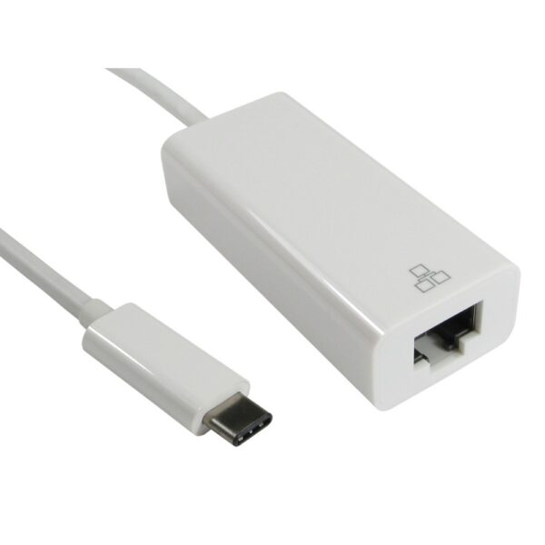 Cables Direct USB3C-ETHGIG USB 3.2 Gen 2 Type-C to Gigabit Ethernet Network Adapter White