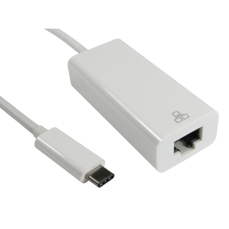 Cables Direct USB3C-ETHGIG USB 3.2 Gen 2 Type-C to Gigabit Ethernet Network Adapter White