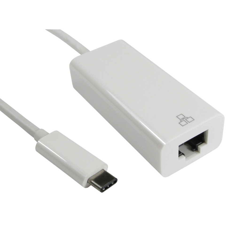 Cables Direct USB3C-ETHGIG USB 3.2 Gen 2 Type-C to Gigabit Ethernet Network Adapter White Cables Direct USB3C-ETHGIG USB 3.2 Gen 2 Type-C to Gigabit Ethernet Network Adapter White