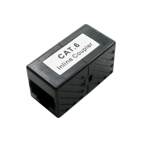 Cables Direct UT-899250CT6 RJ45 Cat6 Female to Female Ethernet Cable Gender Changer Black