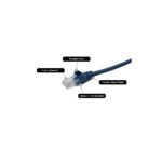 connektgear 0.3m Cat6 UTP Stranded LSZH Network Cable - RJ45 Male to Male - Blue