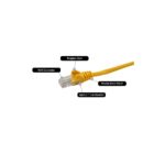 Connektgear 0.3m RJ45 Cat6 UTP Stranded LSZH Network Cable - Yellow