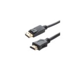 Connektgear 1m DisplayPort Male to HDMI Male Cable, Gold Connectors, 1080p 60Hz, Black