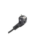 ConnektGear 2m European Mains Power Cable - Schuko Plug to C5 Cloverleaf, Black
