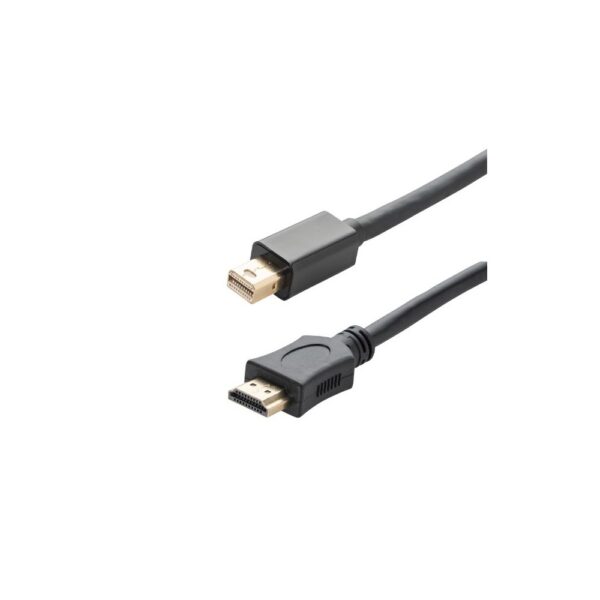Connektgear 2m Mini DisplayPort to HDMI Male-Male Cable, Gold Connectors, 1920x1080 60Hz, Black