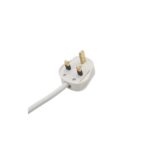 Connektgear 4 Way Power Extension Block 10m White Cable - UK Plug to 4x UK Sockets