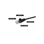 Connektgear 5m RJ45 Cat6 UTP Stranded LSZH Network Cable - Black