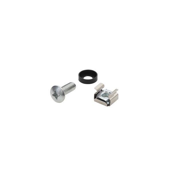 Connektgear M6 Cage Nuts & Screws Pack of 50, Metallic, RoHS & REACH Certified