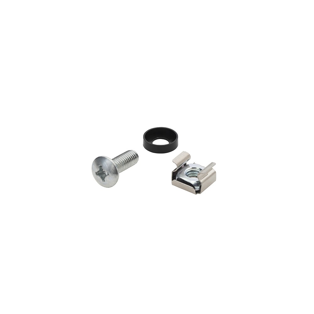 Connektgear M6 Cage Nuts & Screws Pack of 50, Metallic, RoHS & REACH Certified Connektgear M6 Cage Nuts & Screws Pack of 50, Metallic, RoHS & REACH Certified