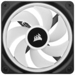 Corsair iCUE LINK QX120 RGB Computer Case Fan 12 cm PWM Magnetic Levitation Black, White