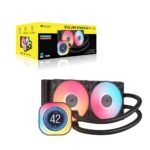 Corsair iCUE LINK TITAN 240 RX LCD Liquid CPU Cooler 240mm IPS Display LGA 1851/1700 AM5/AM4 Black