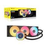 Corsair iCUE LINK TITAN 360 RX LCD 3x 12cm Fan Air CPU Cooler for LGA 1851/1700/AM4/AM5 - Black