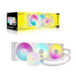 Corsair iCUE LINK TITAN 360 RX RGB All-in-One Liquid CPU Cooler LGA 1700/1851/AM4/AM5 White