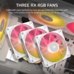 Corsair iCUE LINK TITAN 360 RX RGB All-in-One Liquid CPU Cooler LGA 1700/1851/AM4/AM5 White