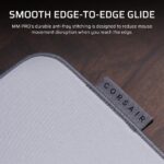 Corsair MM PRO Control Cloth Mouse Pad, Medium, Grey, Gaming, Stitched Edges, Washable