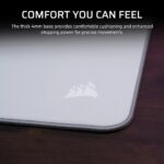 Corsair MM PRO Control Cloth Mouse Pad, Medium, Grey, Gaming, Stitched Edges, Washable