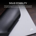 Corsair MM PRO Control Large Esports-Tuned Cloth Mouse Pad - Grey, Washable, Anti-Fray Stitched Edges