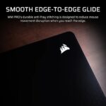 Corsair MM PRO Control Medium Esports-Tuned Cloth Gaming Mouse Pad, Black, Polyurethane, 4mm Thick, Washable