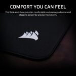 Corsair MM PRO Control Medium Esports-Tuned Cloth Gaming Mouse Pad, Black, Polyurethane, 4mm Thick, Washable