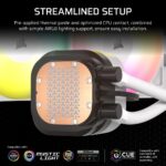 Corsair Nautilus 240 RS ARGB White Liquid CPU Cooler for LGA 1700, Socket AM4, Socket AM5