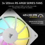 Corsair Nautilus 240 RS ARGB White Liquid CPU Cooler for LGA 1700, Socket AM4, Socket AM5