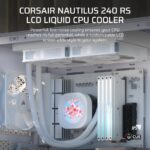 Corsair Nautilus 240 RS LCD 240mm All-in-One Liquid Cooler for LGA 1700/1851/AM4/AM5 - White