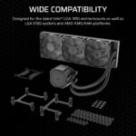 Corsair Nautilus 360 RS All-in-one Liquid Cooler for AM4/AM5/LGA1700, 3x RS120 Fans, Black