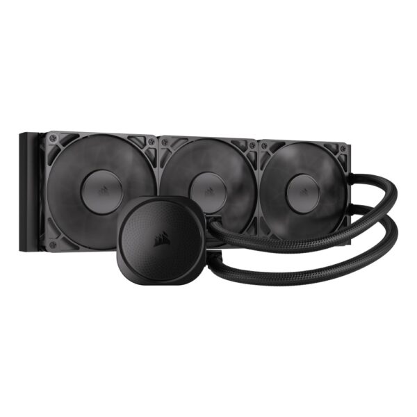 Corsair Nautilus 360 RS All-in-one Liquid Cooler for AM4/AM5/LGA1700, 3x RS120 Fans, Black