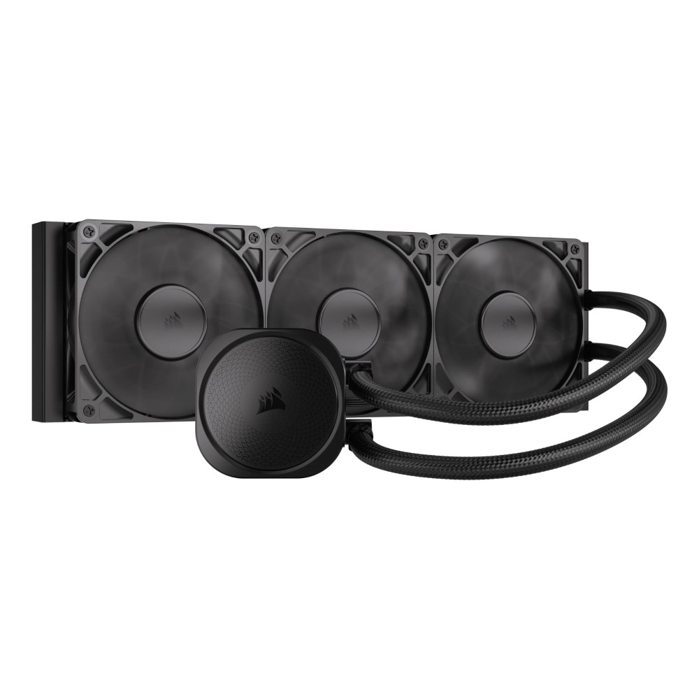 Corsair Nautilus 360 RS All-in-one Liquid Cooler for AM4/AM5/LGA1700, 3x RS120 Fans, Black