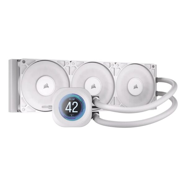 Corsair Nautilus 360 RS All-in-One Liquid Cooler for Intel & AMD, 3x 12cm Fans, White