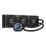 Corsair Nautilus 360 RS All-in-One Liquid CPU Cooler, IPS Display, 3 x 12 cm PWM Fans, Black