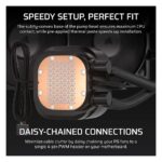 Corsair Nautilus 360 RS All-in-One Liquid CPU Cooler, IPS Display, 3 x 12 cm PWM Fans, Black