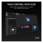 Corsair Nautilus 360 RS All-in-One Liquid CPU Cooler, IPS Display, 3 x 12 cm PWM Fans, Black