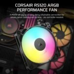 Corsair RS120 ARGB 12cm Case Fan, Black