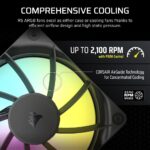 Corsair RS120 ARGB 12cm Case Fan, Black