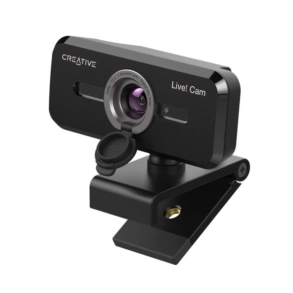 Creative Labs Live! Cam Sync 1080P V2 Webcam Full HD 30fps USB 2.0 Black with Auto Mute & Noise Cancellation